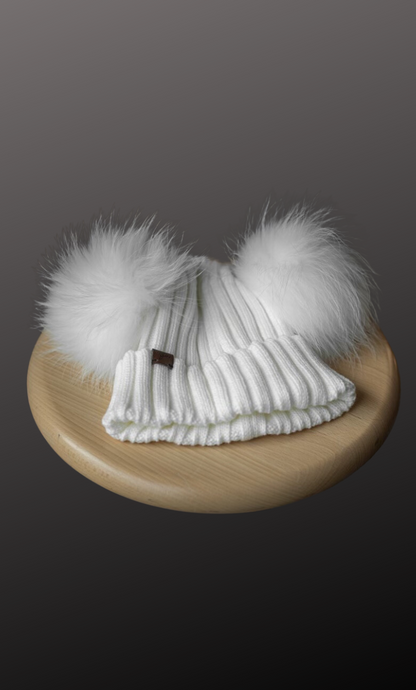 Double Pom Pom Beanie